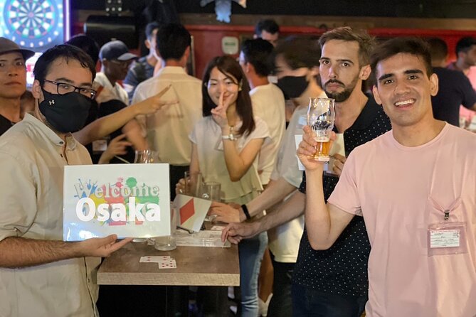 3Hour Osaka Pub Crawl Bar Hopping Nightlife Guided Tour in Namba - Meeting at HUB Shinsaibashi at 7 p.m.