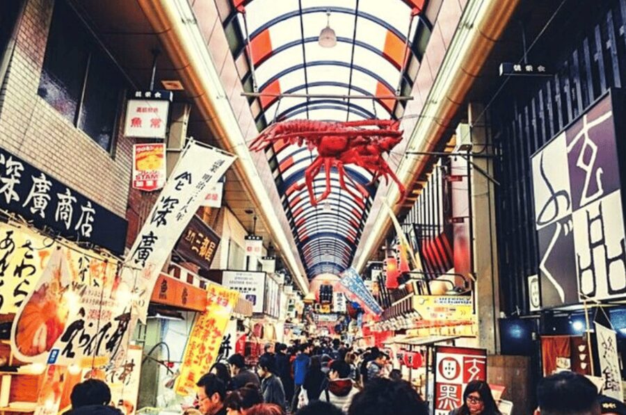 All Inclusive Kuromon Markets Tour: Flavors Of Osaka - The first market walk: sights, smells, and handwritten menus