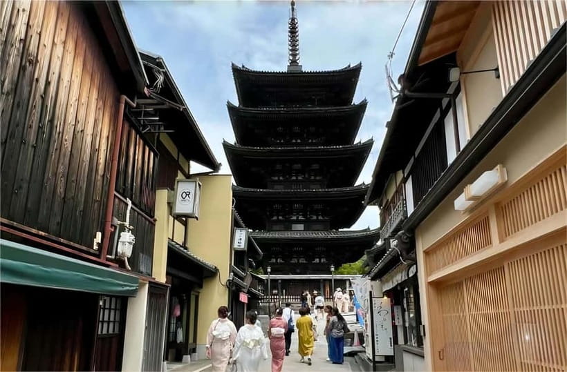 From Osaka: Nara Deer & Kyoto Kiyomizudera Sightseeing Tour - Kiyomizudera and Kyoto’s old hillside lanes