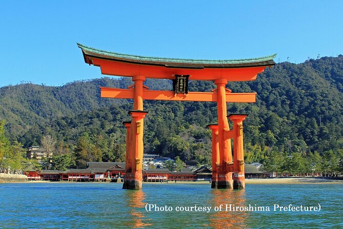 Full Day Hiroshima and Miyajima Tour by Bullet Train from Osaka - Miyajima and the first view of Itsukushima Shrine