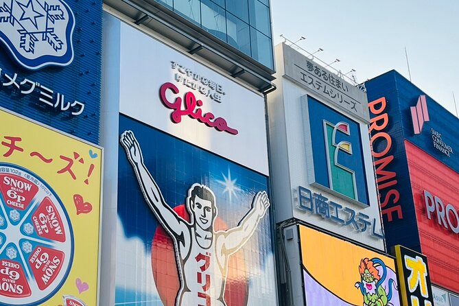 Full Day Walking Tour in Osaka Castle Temples and Ukiyoe - Dotonbori, a shrine, and Osaka’s famous signs