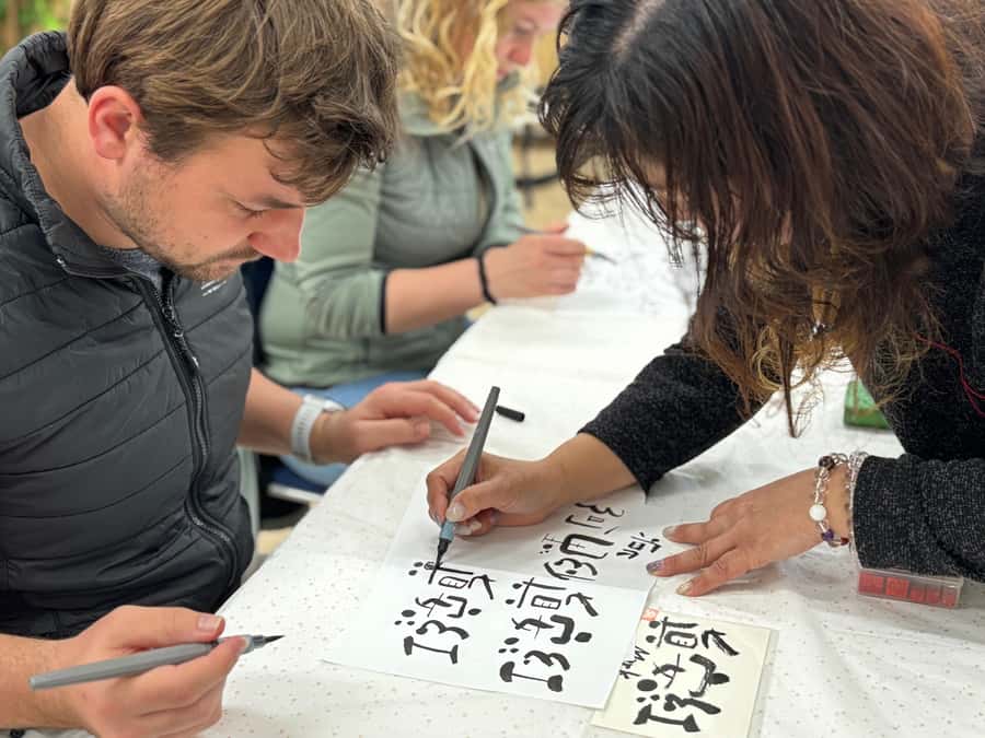 Nara: Write Your Own Name in Kanji (Japanese Calligraphy) - Creating your kanji name with a brush pen