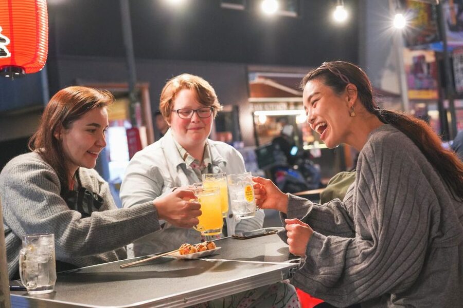 Osaka: Bar-Hopping Night Tour in Namba - The food: what you are really paying for
