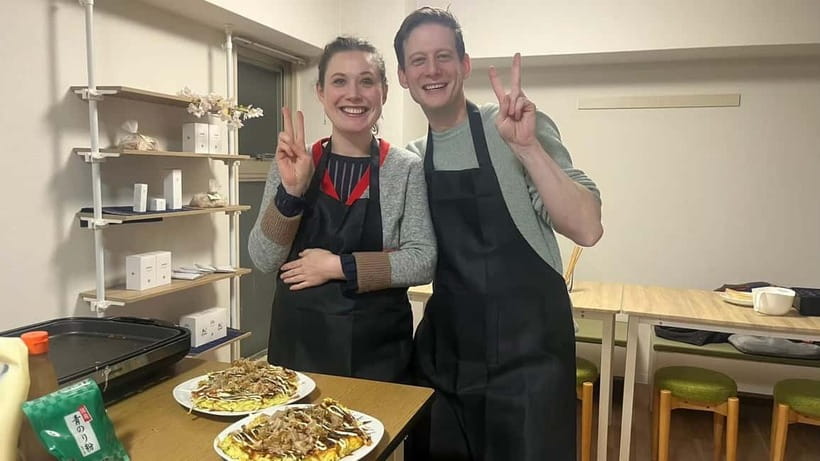 Osaka : Cooking Class Okonomiyaki & Takoyaki course in Nanba - Small group size and the feel of the class