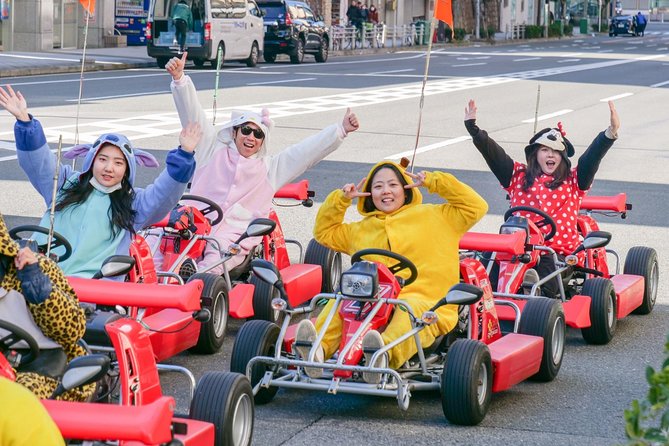 Osaka Go Karting Tour with Funny Costume - Osaka sightseeing with a steering wheel
