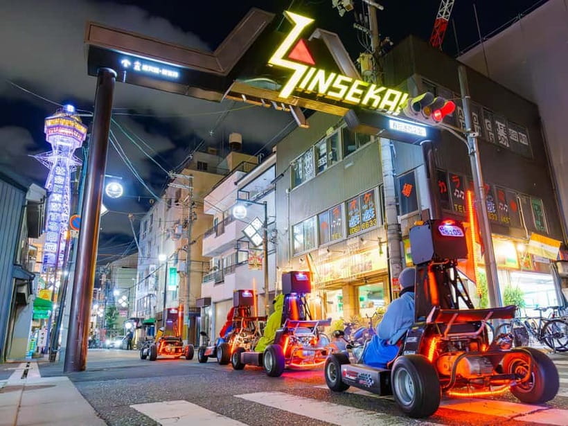 Osaka: Guided Go Karting Tour in a Funny Costume - Under Tsutenkaku in Shin-sekai