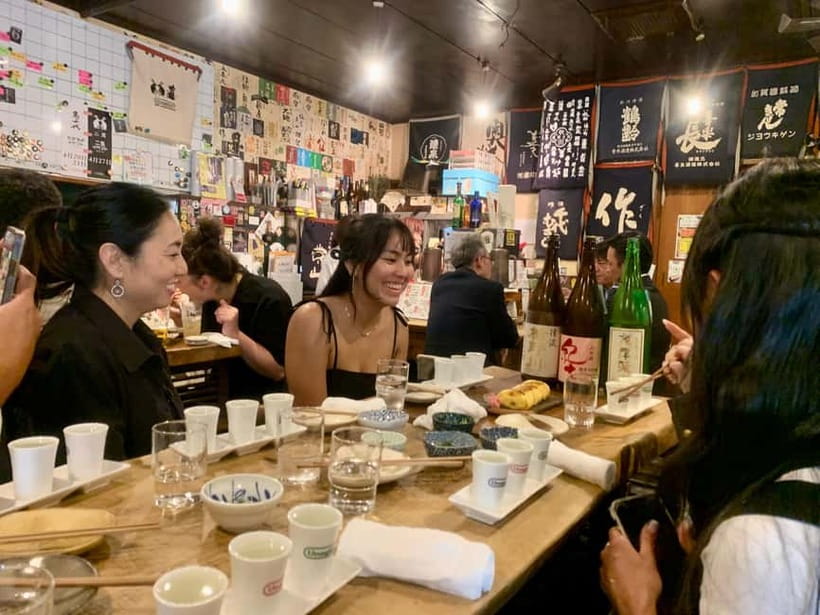 Osaka: Namba Pub Bar Crawl with a Local Guide - The second hour: sake and local character in Shinsaibashi