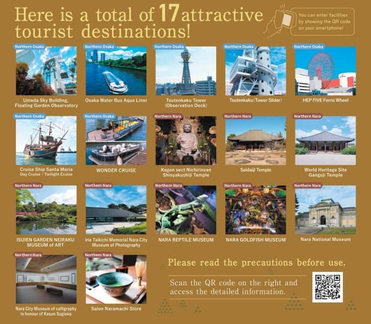 Osaka-Nara: 2-Day Discovery Pass - How the two-day Osaka-Nara pass works