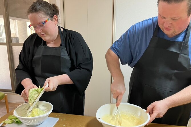 Osaka Okonomiyaki Cooking Class "Learn here and make it at home" - A quiet kitchen near Shinsaibashi and Honmachi
