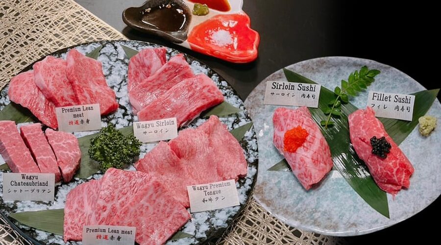 Osaka: Premium Wagyu Yakiniku at Nikuoroshi Mannoya Bettei - How the themes help you taste the beef