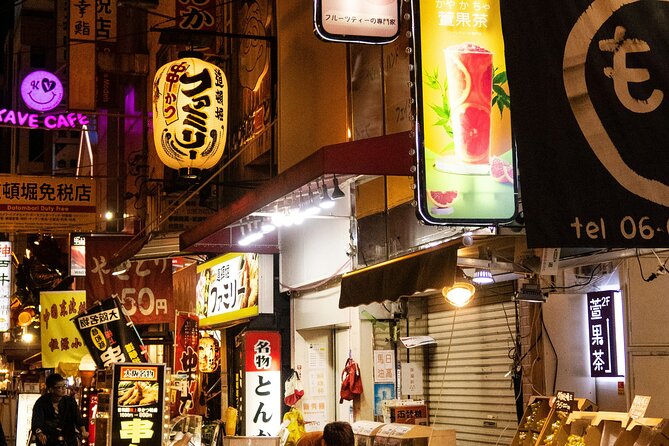 Osaka Private Hightlights Tour Customizable & English Driver - Dotonbori and Shinsaibashi: food, shopping, and bright signs