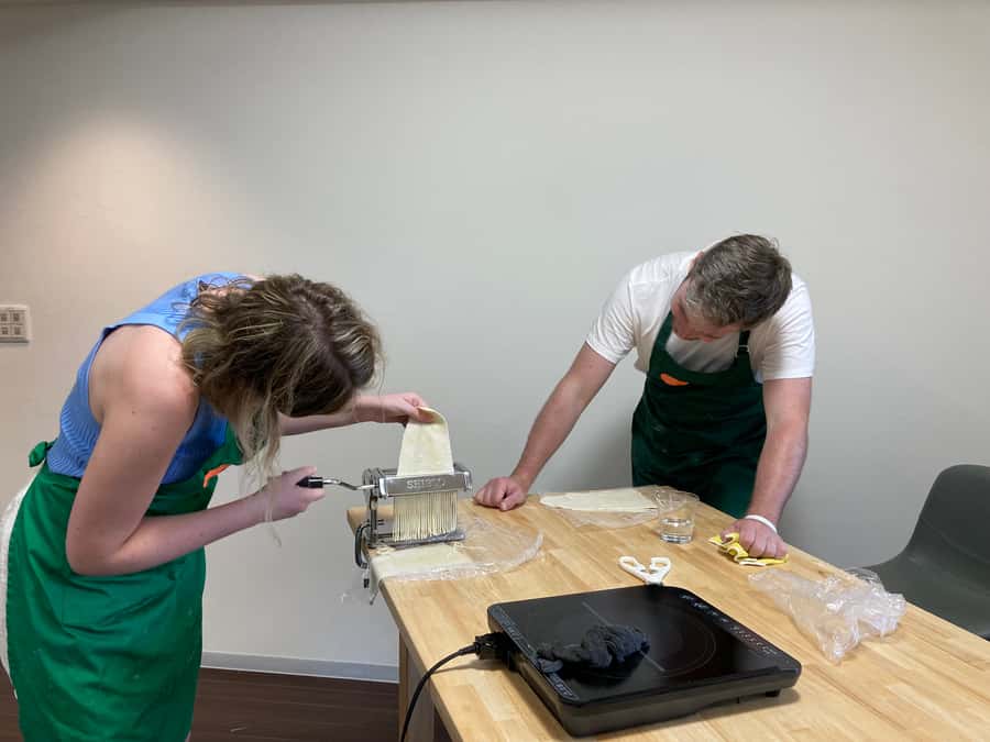 Osaka: Ramen and Gyoza Cooking Class in Dotonbori - Building the broth and choosing your ramen style