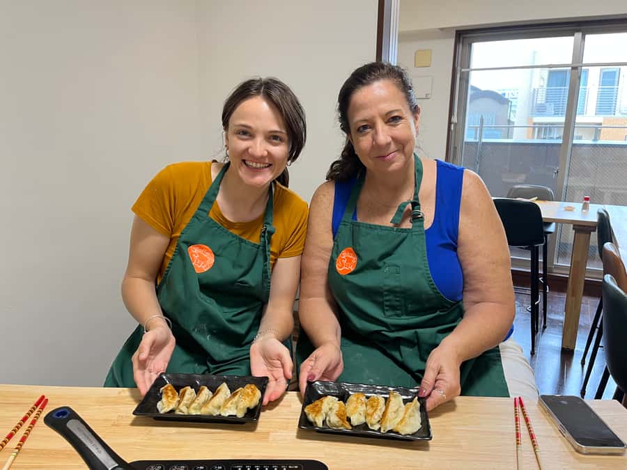 Osaka: Ramen and Gyoza Cooking Class in Dotonbori - From flour to noodles with a noodle machine