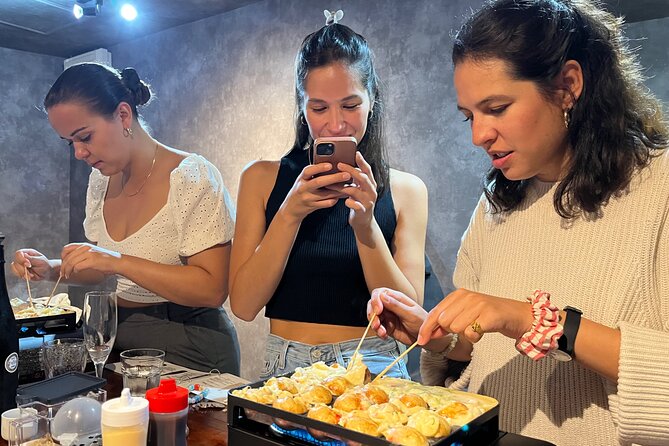 Osaka Sake Tasting & Takoyaki Cooking Experience - The order of the class makes sense