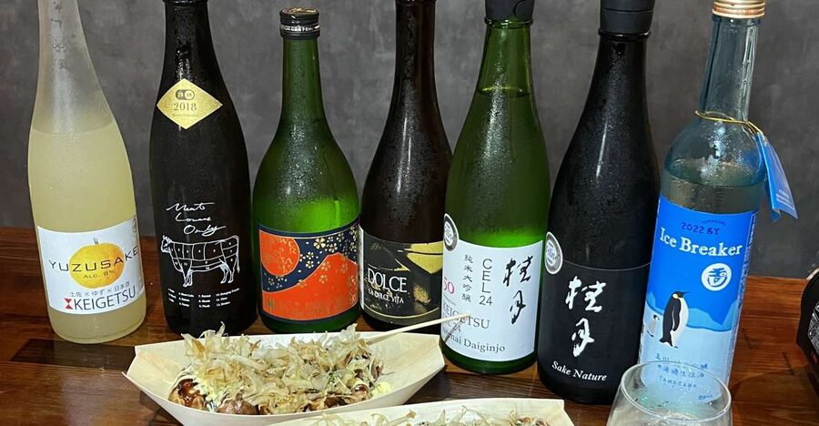 Osaka Sake Tasting with Takoyaki Cooking - Learning sake without getting lost in the labels