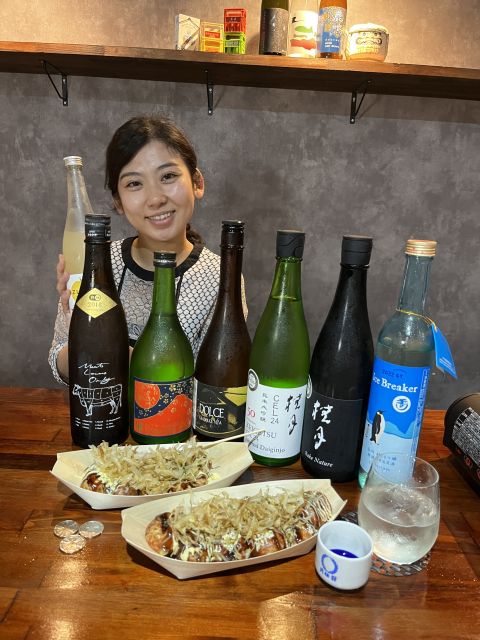 Osaka Sake Tasting with Takoyaki Cooking - Eating and drinking in the right order