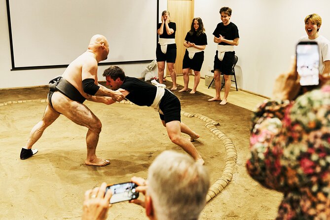 Osaka Sumo Experience with Live Show and Audience Challenge - At the Osaka meeting point in Nishinari Ward