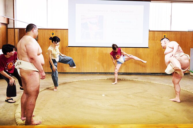 Osaka Sumo Experience with Live Show and Audience Challenge - The audience challenge turns you from spectator into participant