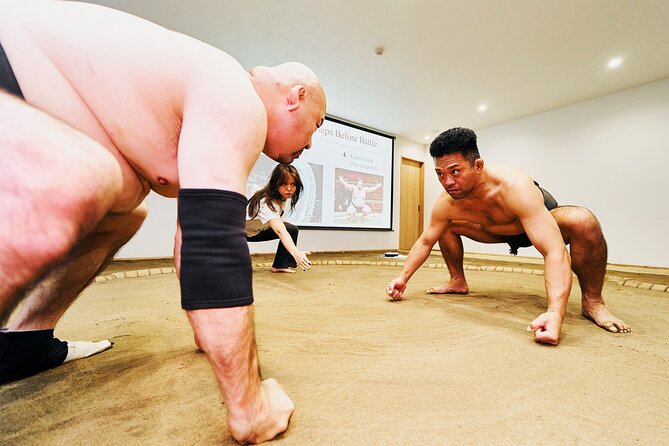 Osaka Sumo Experience with Live Show and Audience Challenge - The first part explains the rules, rituals, and training