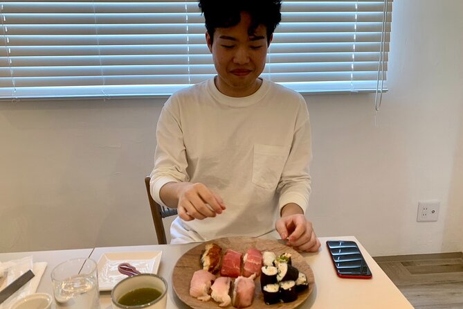 Osaka Sushi Cooking Class - Wasabi, soy sauce, and pickled ginger