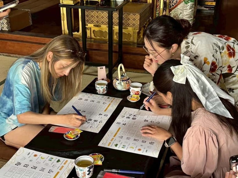 Osaka: Temple Tour and Traditional Calligraphy Lesson - Starting with Osaka, temples, shrines, and simple Japanese