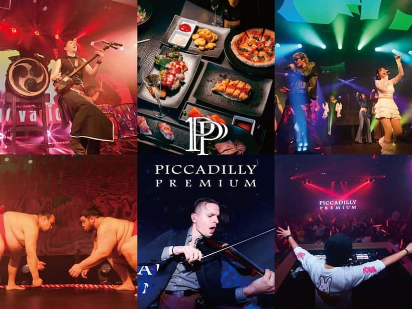 Osaka Umeda:PICCADILLY LIVE SHOW & NIGHTCLUB TICKET & Shisha - Midnight changes the mood