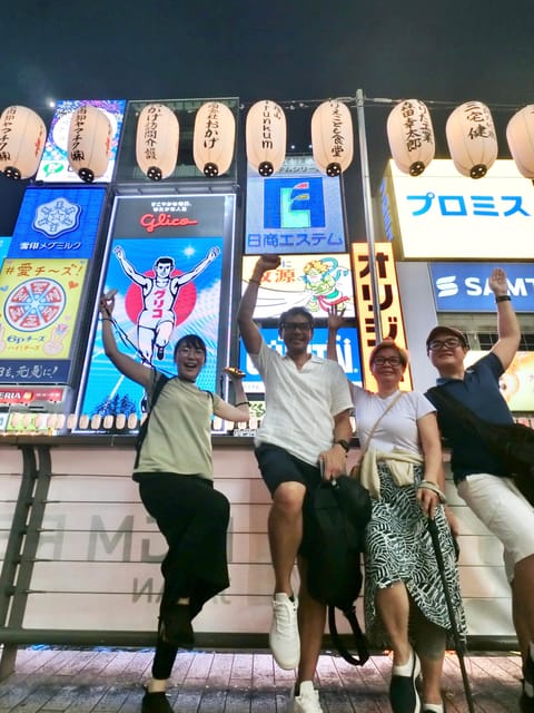 Osaka: Walking Tour and Top Highlights - Dotonbori finishes the day with lights and food