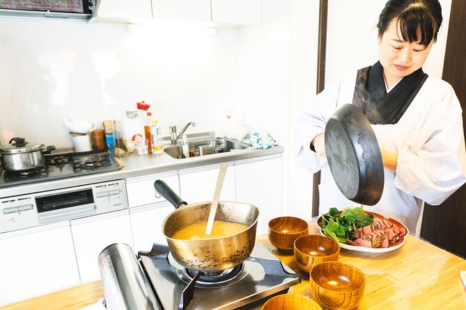 Private Japanese Cooking Class in Osaka with Culinary Expert Yoko - From slippers to the five tastes