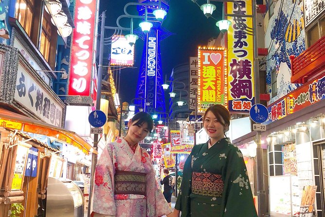 Real Kimono experience and Tsumami Kanzashi Workshop - A Kimono Walk Through Shinsekai