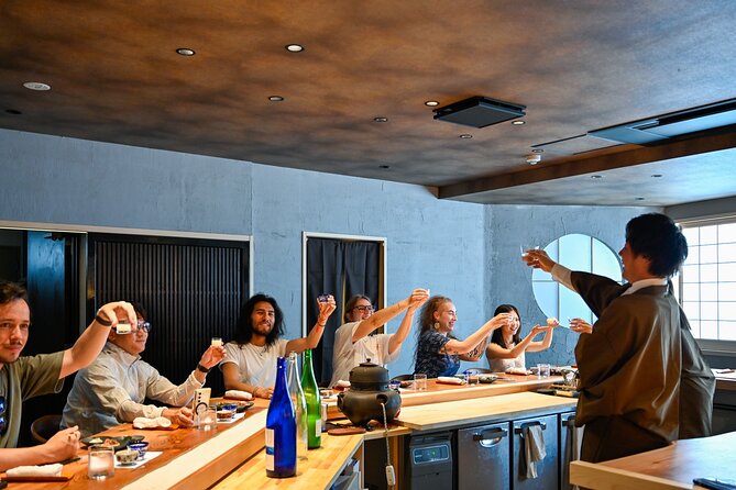 Sake "Omakase" in Osaka : Guided Tasting by a Active Sake brewer - Three sake styles, tasted side by side