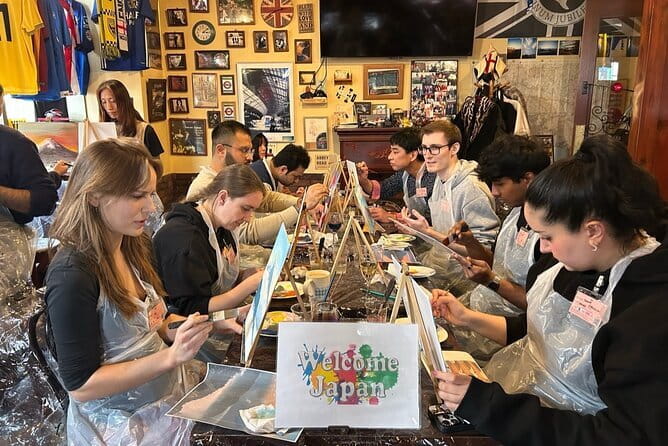 Seasonal Japanese Culture Osaka Paint and Wine Experience - Two drinks, no food