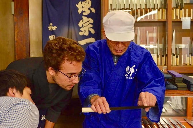 Sharpen Japanese Knives in Osaka - The Sakai Traditional Industrial Hall in 30 minutes