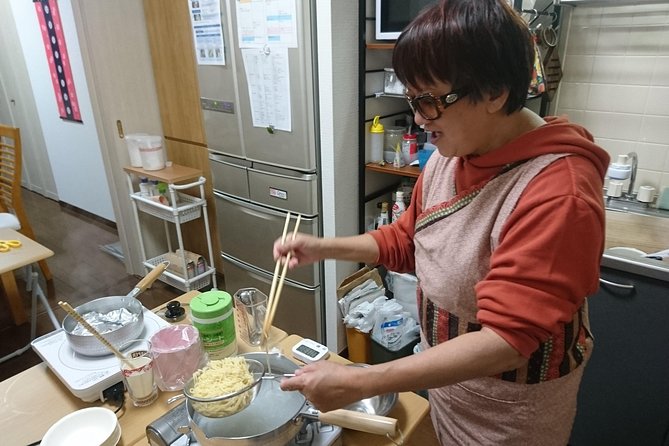 Three Types of Ramen Cooking Class in Osaka - Sitting down for ramen, dessert, and tea