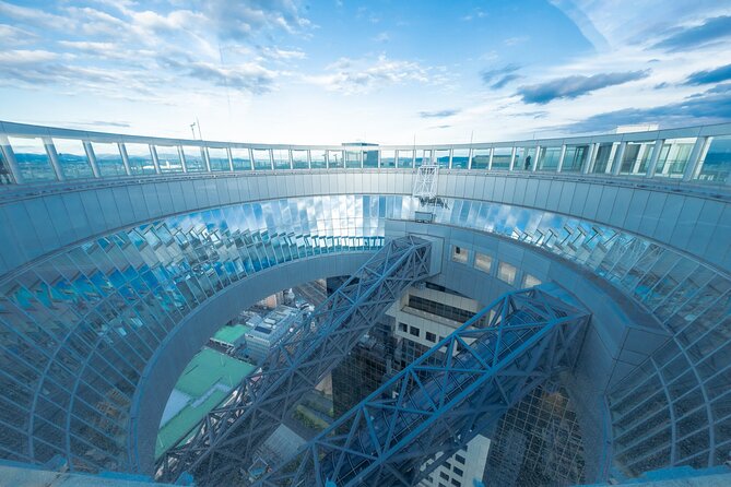 Umeda Sky Building & Kuchu Teien Observatory Ticket in Osaka - The rooftop walkway and glowing floor