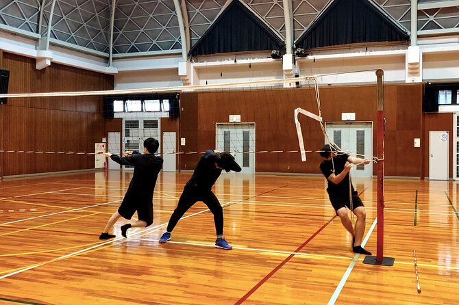 Volleyball in Osaka & Kyoto with Locals! - Playing volleyball with locals in Osaka
